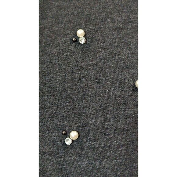 Wit & Wisdom Womens Size Large Gray Crew Neck Long Sleeve Pullover Sweater - Picture 6 of 9